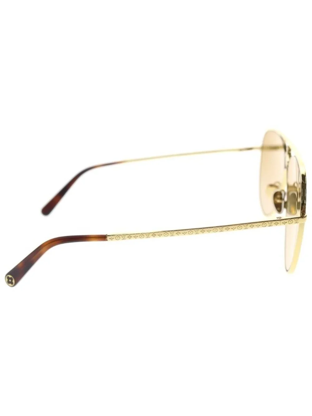 Louis Vuitton My Monogram Light Square Sunglasses 57 17 Gold Khaki Eyewear